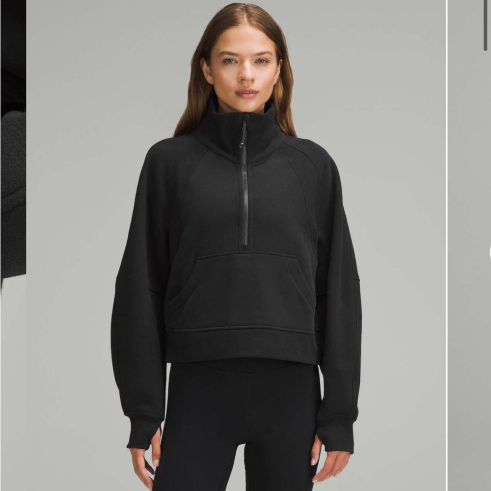Lululemon Scuba Half Zip Black